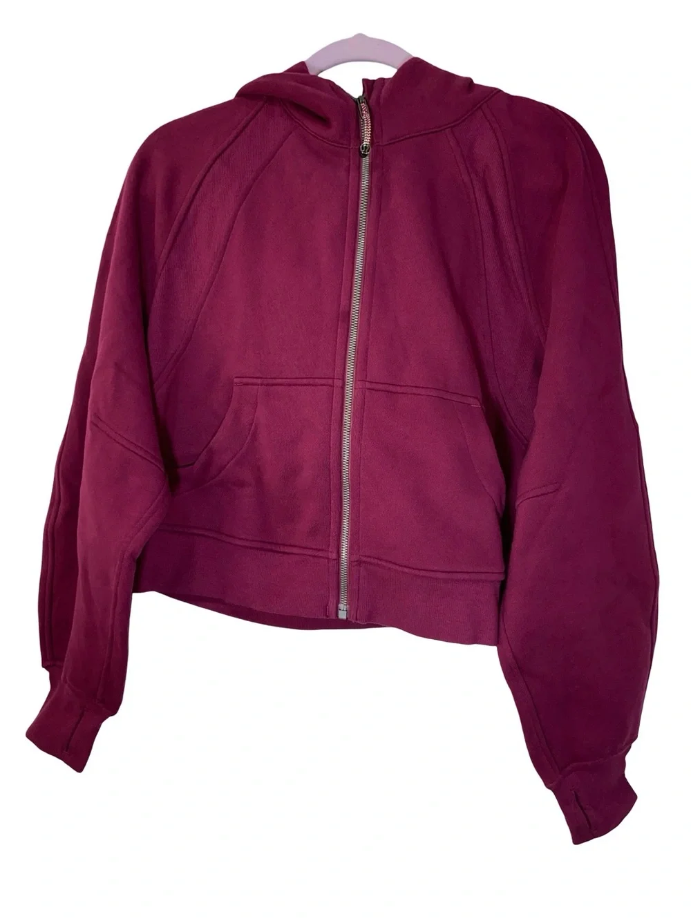 Lululemon Scuba Full-Zip Hoodie – Red Merlot / Deep Maroon